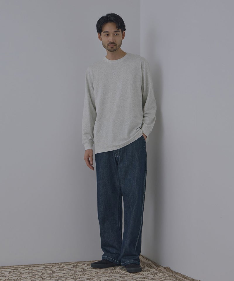 NAVY BCIコットン リラックスフィット長袖Tシャツ メンズ商品画像-10