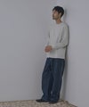 NAVY BCIコットン リラックスフィット長袖Tシャツ メンズ商品サムネイル-11