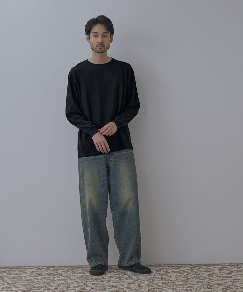 NAVY BCIコットン リラックスフィット長袖Tシャツ メンズ商品画像-16