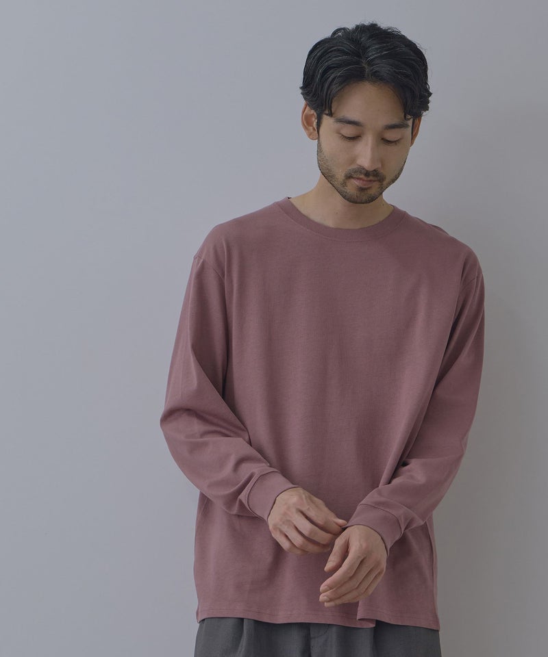 NAVY BCIコットン リラックスフィット長袖Tシャツ メンズ商品画像-18