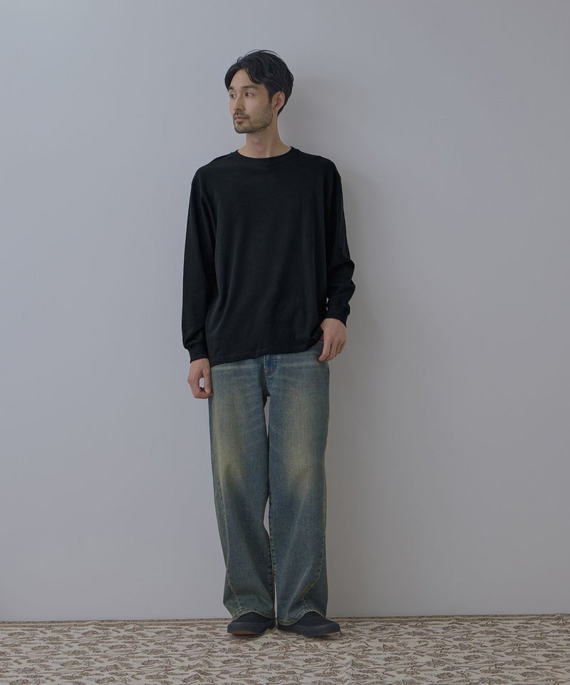 NAVY  BCIコットン リラックスフィット長袖Tシャツ メンズ商品画像-26