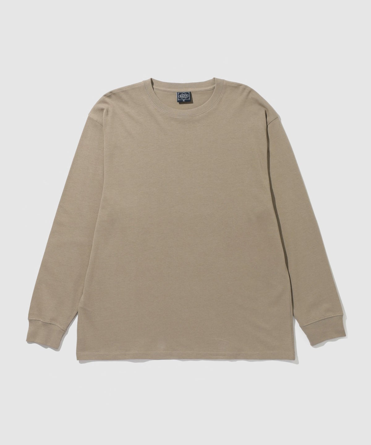 NAVY BCIコットン リラックスフィット長袖Tシャツ メンズ