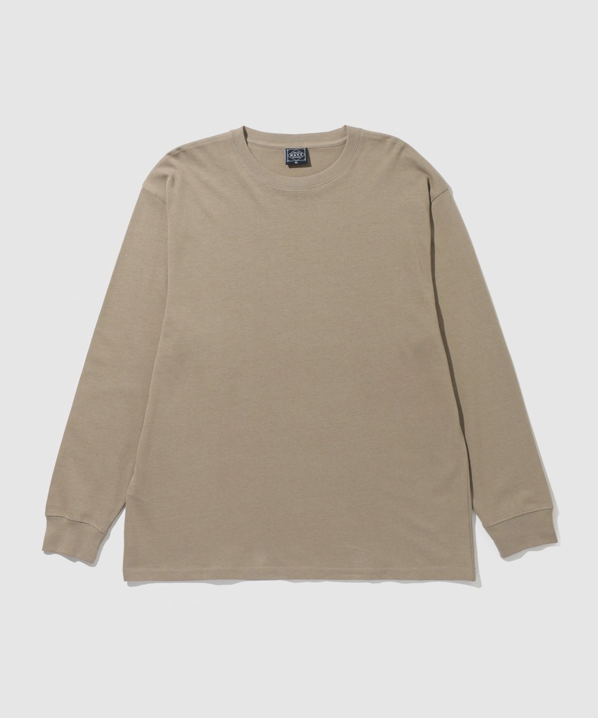 NAVY BCIコットン リラックスフィット長袖Tシャツ メンズ