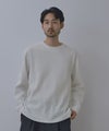 NAVY BCIコットン リラックスフィット ワッフル長袖Tシャツ メンズ商品サムネイル-2