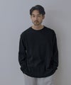 NAVY  BCIコットン リラックスフィット ワッフル長袖Tシャツ メンズ商品サムネイル-3