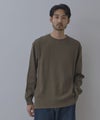 NAVY BCIコットン リラックスフィット ワッフル長袖Tシャツ メンズ商品サムネイル-4