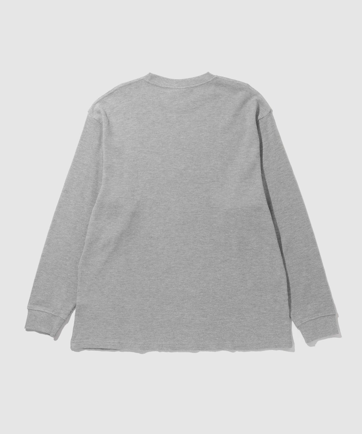 NAVY BCIコットン リラックスフィット ワッフル長袖Tシャツ メンズ