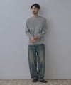 NAVY  BCIコットン リラックスフィット ワッフル長袖Tシャツ メンズ商品サムネイル-11