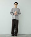 NAVY  BCIコットン リラックスフィット ワッフル長袖Tシャツ メンズ商品サムネイル-11