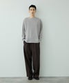 NAVY BCIコットン リラックスフィット ワッフル長袖Tシャツ メンズ商品サムネイル-12