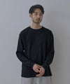 NAVY  BCIコットン リラックスフィット ワッフル長袖Tシャツ メンズ商品サムネイル-15