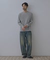 NAVY BCIコットン リラックスフィット ワッフル長袖Tシャツ メンズ商品サムネイル-20