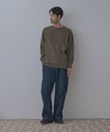 NAVY BCIコットン リラックスフィット ワッフル長袖Tシャツ メンズ商品サムネイル-21