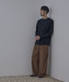 NAVY BCIコットン リラックスフィット ワッフル長袖Tシャツ メンズ商品サムネイル-24