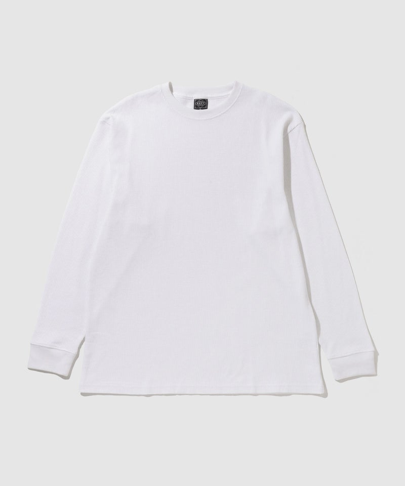 NAVY  BCIコットン リラックスフィット ワッフル長袖Tシャツ メンズ商品画像-34