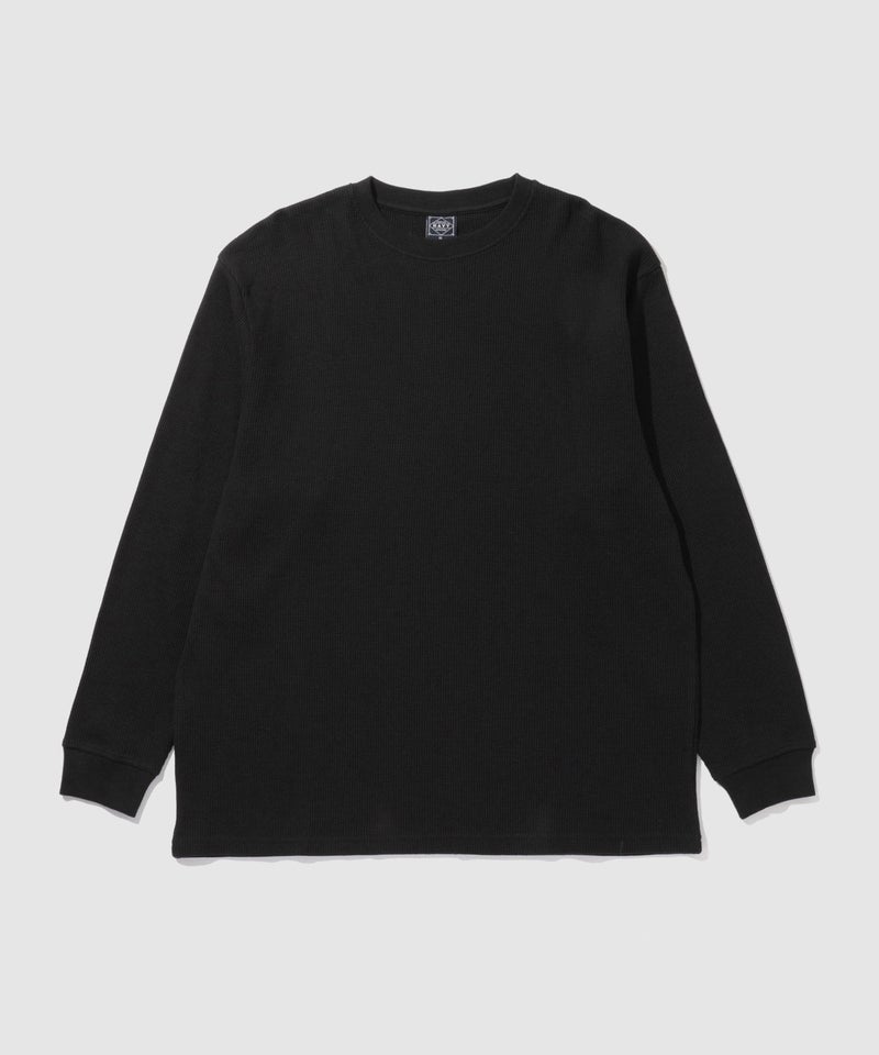 NAVY BCIコットン リラックスフィット ワッフル長袖Tシャツ メンズ商品画像-35