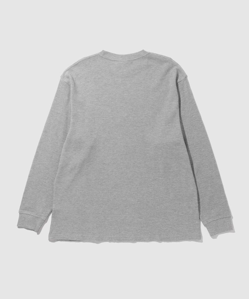 NAVY BCIコットン リラックスフィット ワッフル長袖Tシャツ メンズ商品画像-38