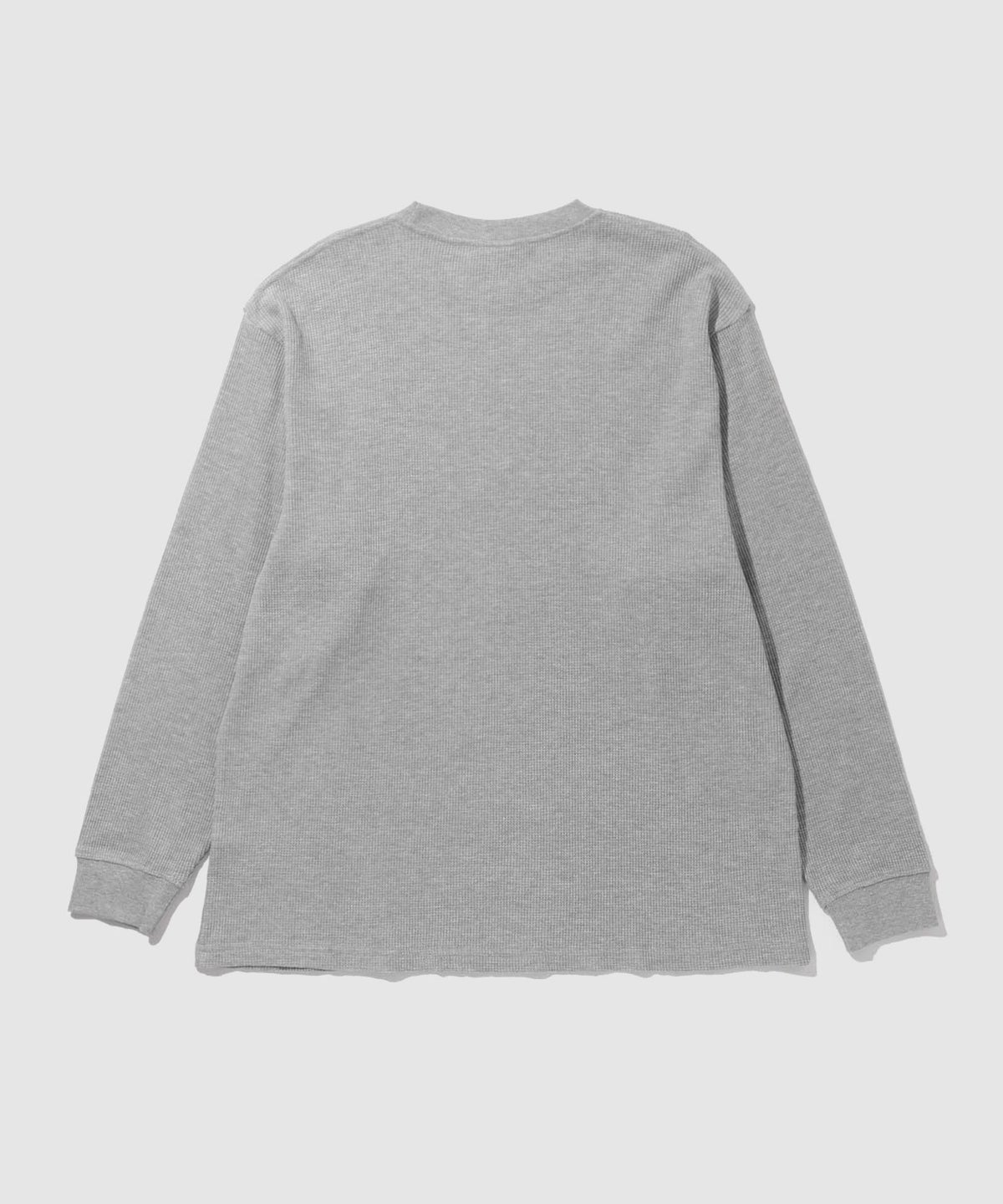NAVY BCIコットン リラックスフィット ワッフル長袖Tシャツ メンズ
