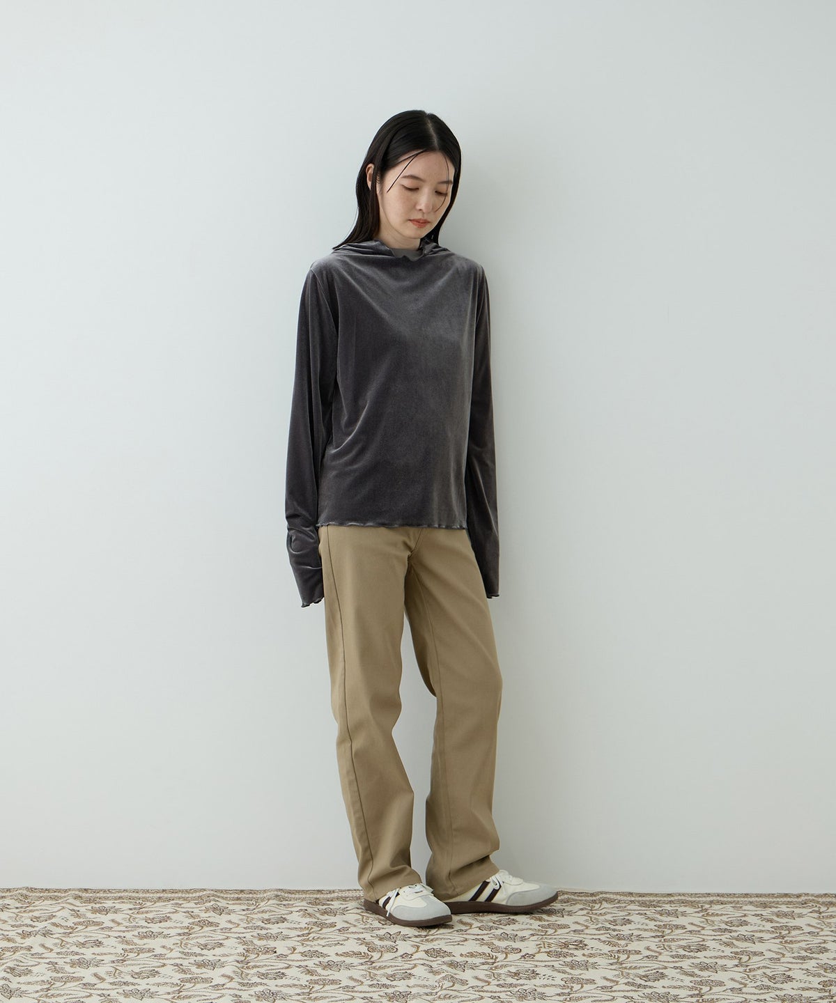 Free Nature ベーシックストレッチストレートパンツ レディース