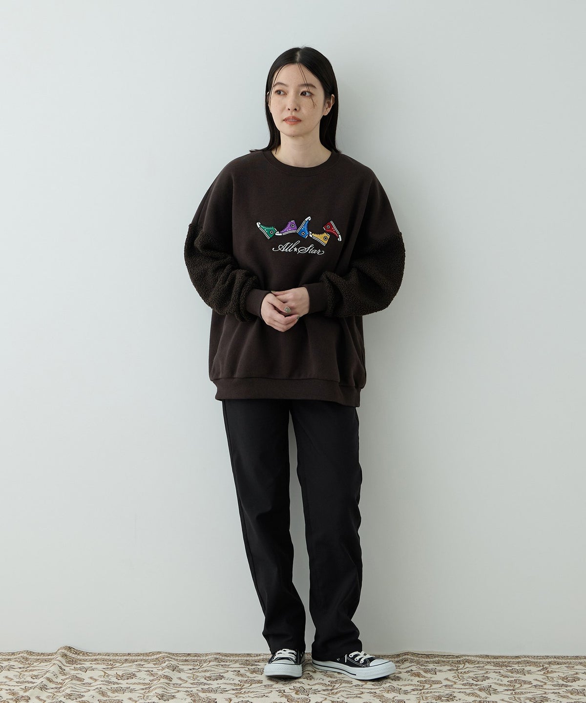 Free Nature ベーシックストレッチストレートパンツ レディース