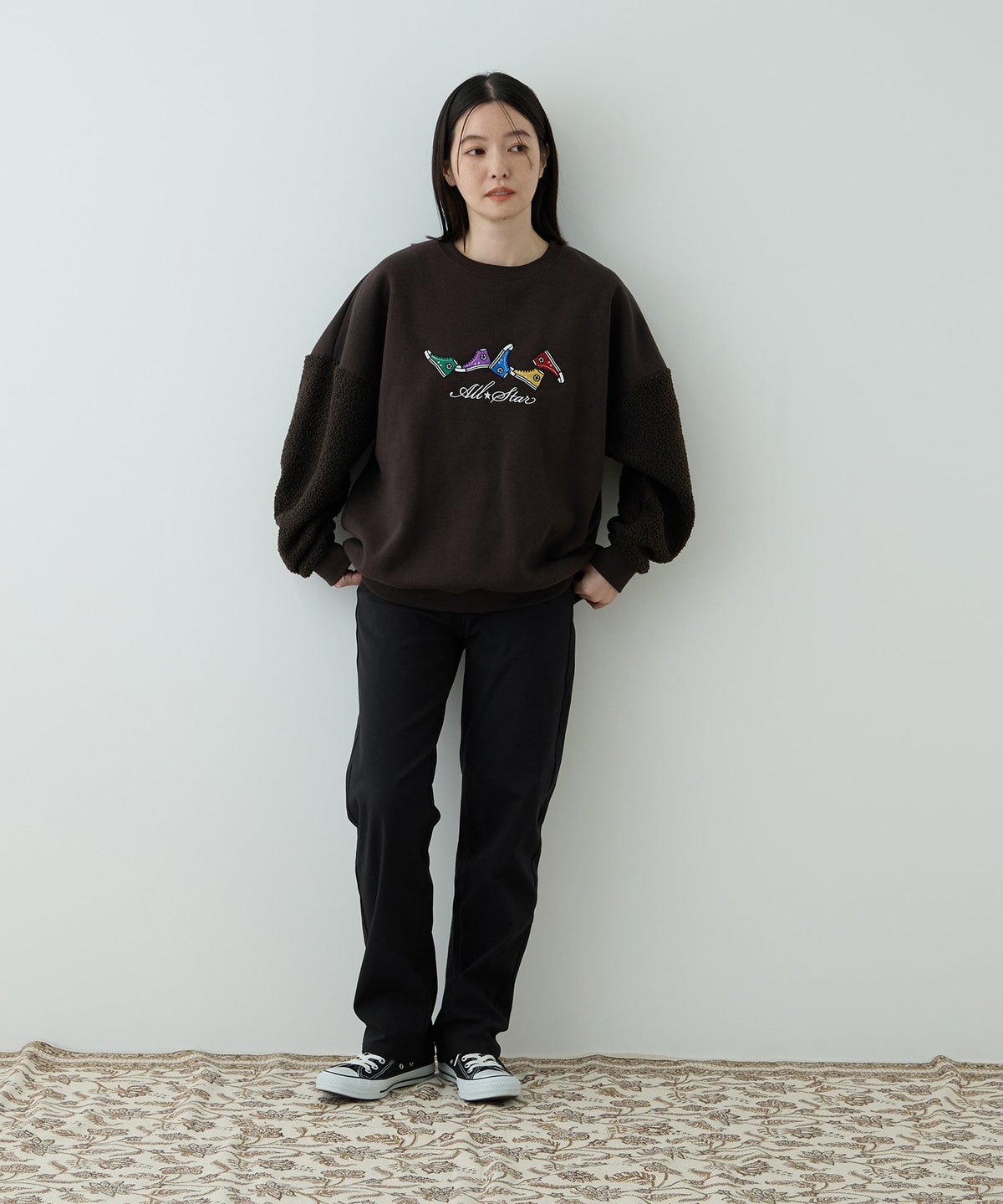 Free Nature ベーシックストレッチストレートパンツ レディース