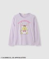 サンリオキャラクターズ 着ぐるみポムポムプリン プリント長袖Tシャツ キッズ メール便 対応商品商品サムネイル-1
