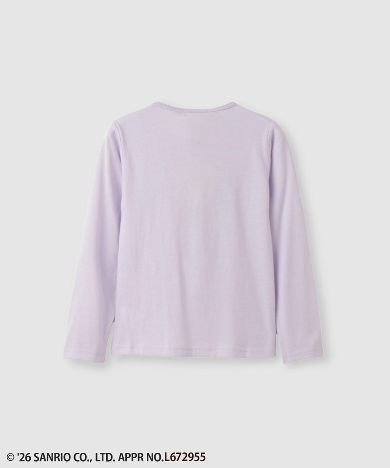 サンリオキャラクターズ 着ぐるみポムポムプリン プリント長袖Tシャツ キッズ メール便 対応商品商品画像-2