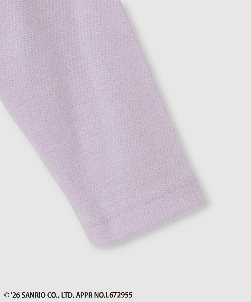 サンリオキャラクターズ 着ぐるみポムポムプリン プリント長袖Tシャツ キッズ メール便 対応商品商品画像-4