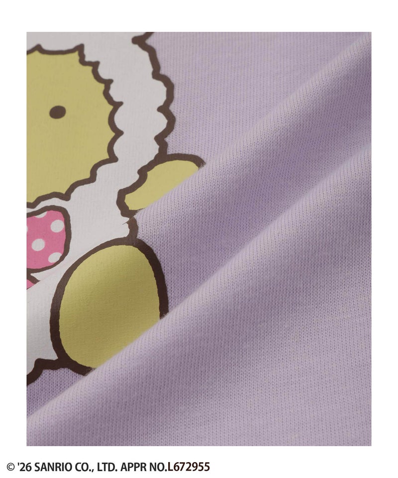 サンリオキャラクターズ 着ぐるみポムポムプリン プリント長袖Tシャツ キッズ メール便 対応商品商品画像-7