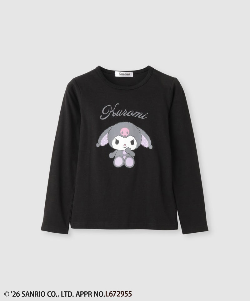 サンリオキャラクターズ 着ぐるみクロミ プリント長袖Tシャツ キッズ メール便 対応商品商品画像-1