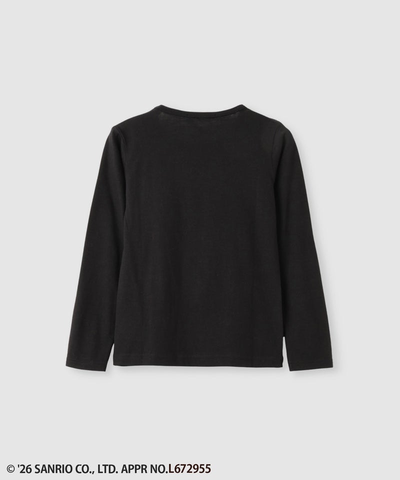 サンリオキャラクターズ 着ぐるみクロミ プリント長袖Tシャツ キッズ メール便 対応商品商品画像-2