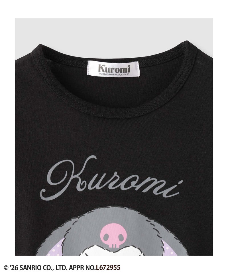 サンリオキャラクターズ 着ぐるみクロミ プリント長袖Tシャツ キッズ メール便 対応商品商品画像-3