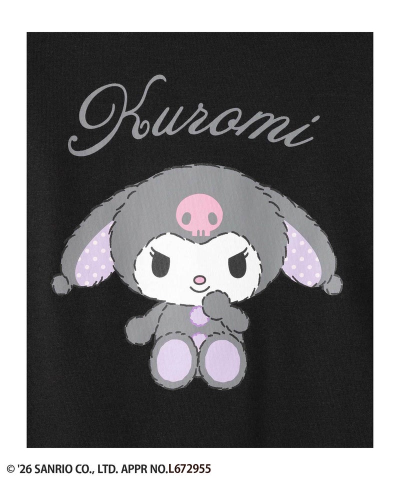 サンリオキャラクターズ 着ぐるみクロミ プリント長袖Tシャツ キッズ メール便 対応商品商品画像-6
