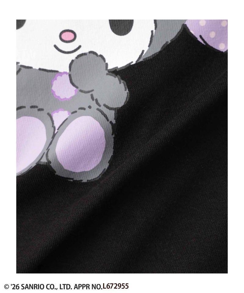 サンリオキャラクターズ 着ぐるみクロミ プリント長袖Tシャツ キッズ メール便 対応商品商品画像-7