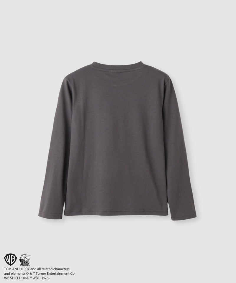 Tom and Jerry キャラクタープリント長袖Tシャツ キッズ メール便 対応商品商品画像-2