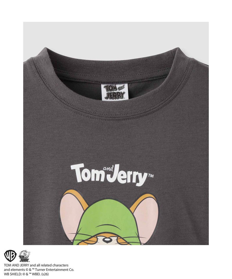 Tom and Jerry キャラクタープリント長袖Tシャツ キッズ メール便 対応商品商品画像-3
