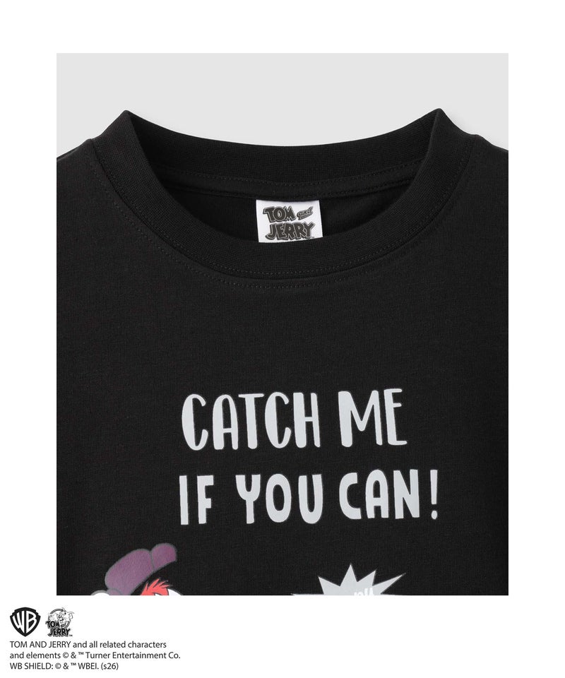 Tom and Jerry キャラクタープリント長袖Tシャツ キッズ メール便 対応商品商品画像-3