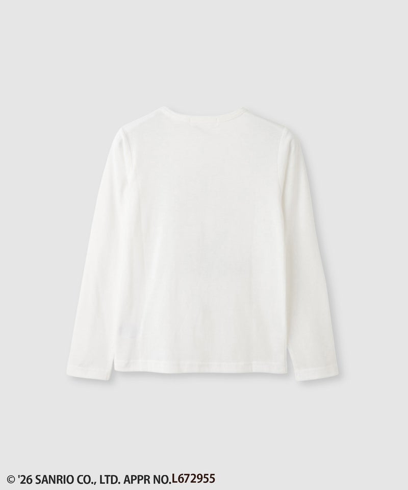 サンリオキャラクターズ 着ぐるみハローキティ プリント長袖Tシャツ キッズ メール便 対応商品商品画像-2