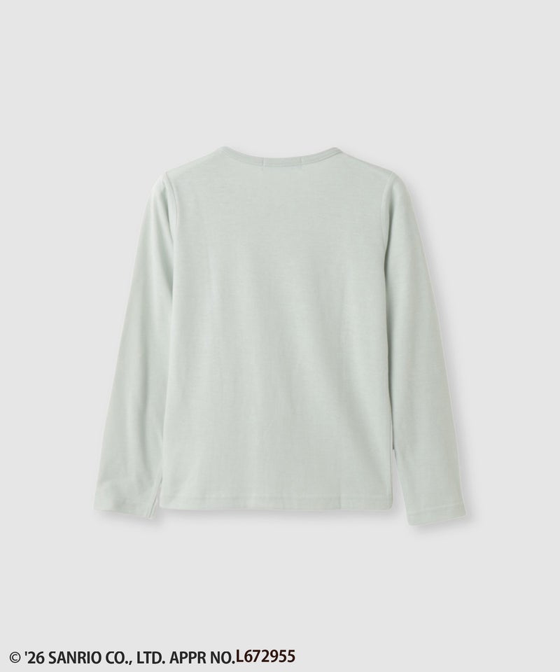 サンリオキャラクターズ 着ぐるみシナモロール プリント長袖Tシャツ キッズ メール便 対応商品商品画像-2