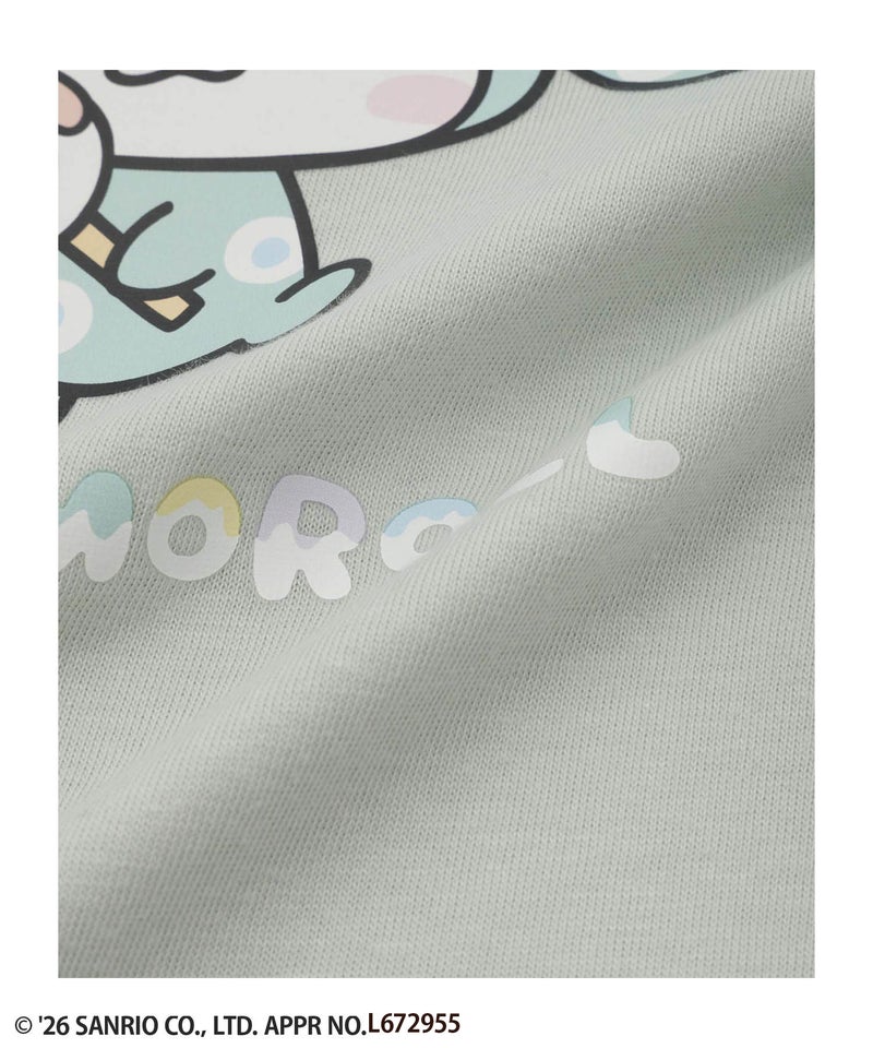 サンリオキャラクターズ 着ぐるみシナモロール プリント長袖Tシャツ キッズ メール便 対応商品商品画像-7