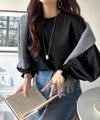 Classical Elf シーズンを彩るニュアンスカラー。キャンディスリーブカットジョーゼットブラウス商品サムネイル-16