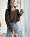 Classical Elf ゆったりシルエットでこなれ感をプラス。フクレジャガードトップス(長袖)商品サムネイル-21