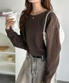 Classical Elf ゆったりシルエットでこなれ感をプラス。フクレジャガードトップス（長袖）商品サムネイル-27