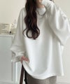 Classical Elf 《JaVaジャバ コラボ》上品な抜け感と艶感◎ドルマンダンボール素材ビッグトレーナー（長袖）商品サムネイル-7