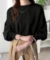 Classical Elf 《JaVaジャバ コラボ》上品な抜け感と艶感◎ドルマンダンボール素材ビッグトレーナー（長袖）商品サムネイル-13