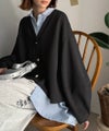 Classical Elf たっぽり袖×ゴールドボタンの欲張りカーデ。ランタンスリーブ金釦Vネックカーディガン商品サムネイル-3