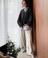 Classical Elf たっぽり袖×ゴールドボタンの欲張りカーデ。ランタンスリーブ金釦Vネックカーディガン商品サムネイル-20