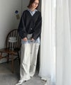 Classical Elf たっぽり袖×ゴールドボタンの欲張りカーデ。ランタンスリーブ金釦Vネックカーディガン商品サムネイル-22