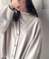 Classical Elf たっぽり袖×ゴールドボタンの欲張りカーデ。ランタンスリーブ金釦Vネックカーディガン商品サムネイル-27