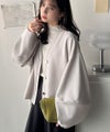 Classical Elf たっぽり袖×ゴールドボタンの欲張りカーデ。ランタンスリーブ金釦Vネックカーディガン商品サムネイル-28